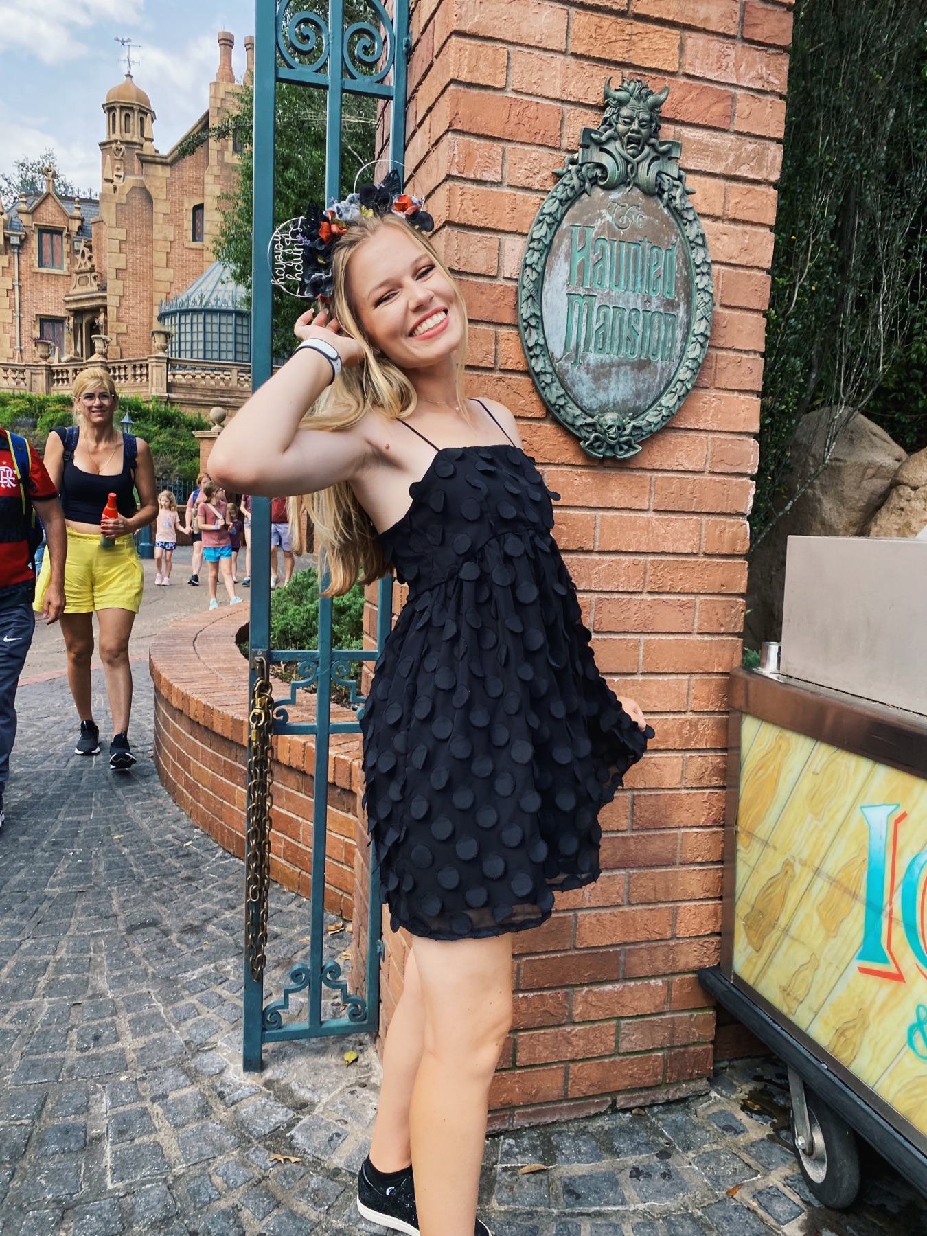 Happy Haunts. Silver wire ears, Halloween flower crown.
